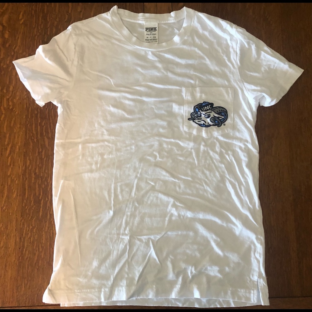 Pink VS x UNC pocket tee